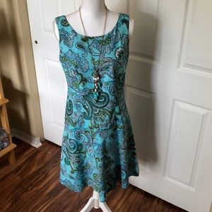 Colorful Brooks Brothers drop-waist sheath dress